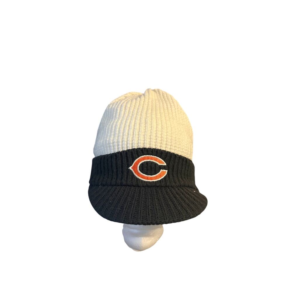 Chicago Bears Knit Beanie Cream Black